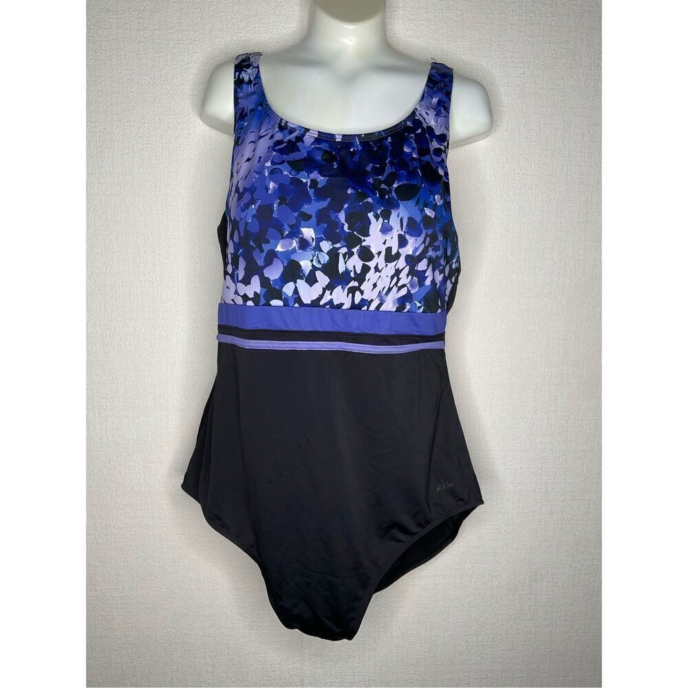 NWT Swimsuits for All Aquabelle Women's 18. One Piece Swimsuit Chlorine Resistan